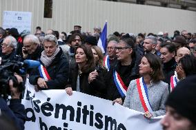 Demonstration Against Anti-Semitism In Paris