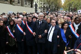 Demonstration Against Anti-Semitism In Paris