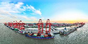 International Wharf at Taicang Port General View