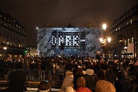 Chiroptera By JR In Front Of The Opera Garnier - Paris