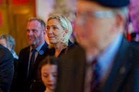 Marine Le Pen At Armistice Commemorative - Henin Beaumont