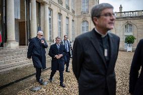 Religious Representatives At The Elysee - Paris