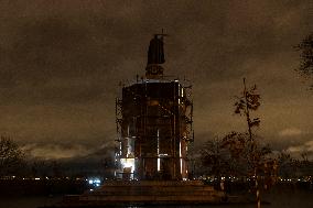 Recognizable Kyiv Monuments During The Large-scale Installation Project ‘Spectral Poetry’