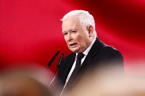 Jaroslaw Kaczynski In Krakow, Poland