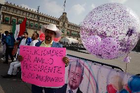 With Music, Food And Dance, Supporters Of Andrés Manuel López Obrador, President Of Mexico, Celebrate His 70th Birthday