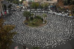 Anti-War Installation In Tehran