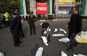 Anti-War Installation In Tehran