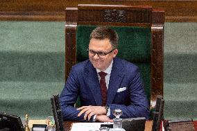 First Session Of The Parliament Of The 10th Term In Poland