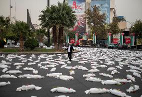 Anti-War Installation In Tehran