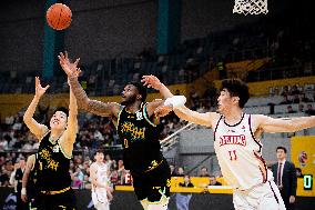(SP)CHINA-HANGZHOU-BASKETBALL-CBA LEAGUE-ZJ LIONS VS ZJ GOLDEN BULLS (CN)