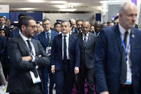 Gerald Darmanin visits Milipol - Paris