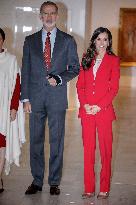 Royals Attends Picasso Exhibition Opening of Reina Sofia Museum - Madrid