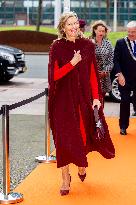 Queen Maxima At Schuldenlabnl Anniversary Meeting - The Hague