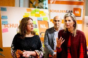 Queen Maxima At Schuldenlabnl Anniversary Meeting - The Hague