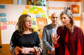 Queen Maxima At Schuldenlabnl Anniversary Meeting - The Hague