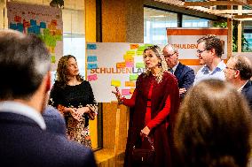 Queen Maxima At Schuldenlabnl Anniversary Meeting - The Hague