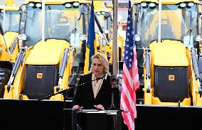 US Ambassador To Ukraine Hands Over Heavy Machinery To Ukraine's Regions In Kyiv, Amid Russia's Invasion Of Ukraine