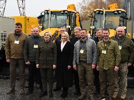 US Ambassador To Ukraine Hands Over Heavy Machinery To Ukraine's Regions In Kyiv, Amid Russia's Invasion Of Ukraine