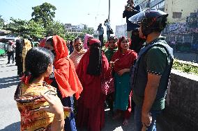 Garments Workers Protest In Dhaka