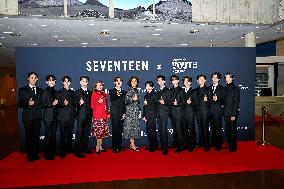 K-Pop Boy Band Seventeen At The UNESCO - Paris