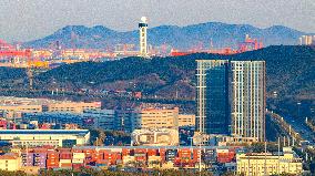 West Coast New Area Panoramic View in Qingdao