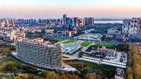 West Coast New Area Panoramic View in Qingdao