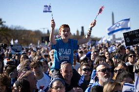 March For Israel On National Mall In Washington, DC