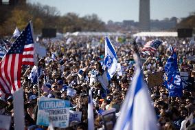 March For Israel On National Mall In Washington, DC