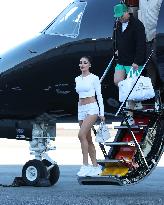 Olivia Culpo On Her Way Home From Her A Bachelorette Party - LA