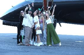 Olivia Culpo On Her Way Home From Her A Bachelorette Party - LA