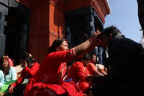 NEPAL-KATHMANDU-TIHAR FESTIVAL-BHAI TIKA