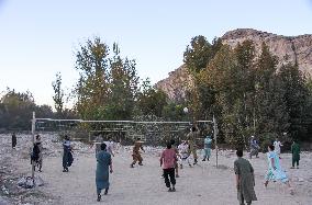 (SP)AFGHANISTAN-SAMANGAN-VOLLEYBALL