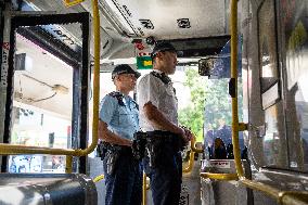 Hong Kong Police To Patrol On Public Bus