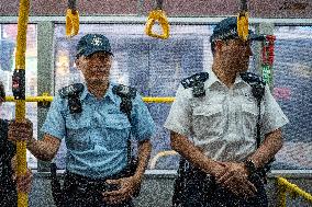 Hong Kong Police To Patrol On Public Bus