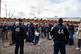 Pro-Palestinian Protest Outside Milipol Paris 2023