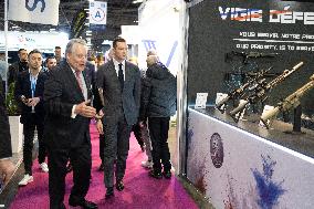 Jordan Bardella visits Milipol - Paris