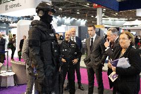 Jordan Bardella visits Milipol - Paris