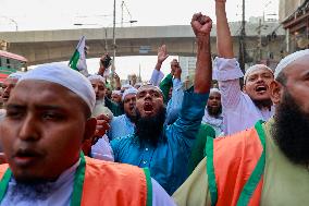 Islami Andolan Supporters Protest Against Election Schedule - Dhaka