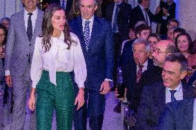 Queen Letizia At The Event Organized By BBVA Microfinance