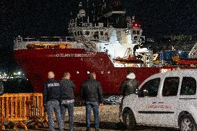 Landing Of Migrants In Ortona Rescued By SOS Mediterranee