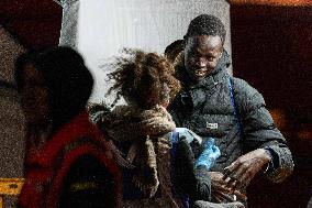 Landing Of Migrants In Ortona Rescued By SOS Mediterranee