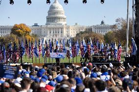 Celebrities Appear At The March For Israel On The National Mall In Washington, DC