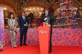 Galeries Lafayette Christmas decorations inauguration