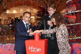 Galeries Lafayette Christmas decorations inauguration