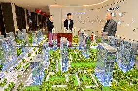 A Commercial Residential Property Sales Office in Qingzhou
