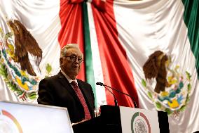 Manuel Barttlet, Director Of The Federal Electricity Commission, Appears Before The Mexican Congress