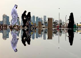 Heavy Rains In Doha,Qatar