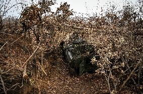 Work of Hvozdyka gun crew of the 65th Brigade in Zaporizhzhia sector
