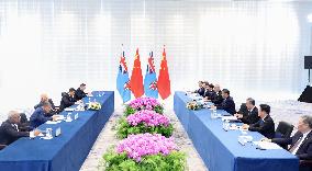 U.S.-SAN FRANCISCO-XI JINPING-FIJIAN PM-MEETING