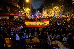 Clashes Follow Sanchez Reelection - Madrid